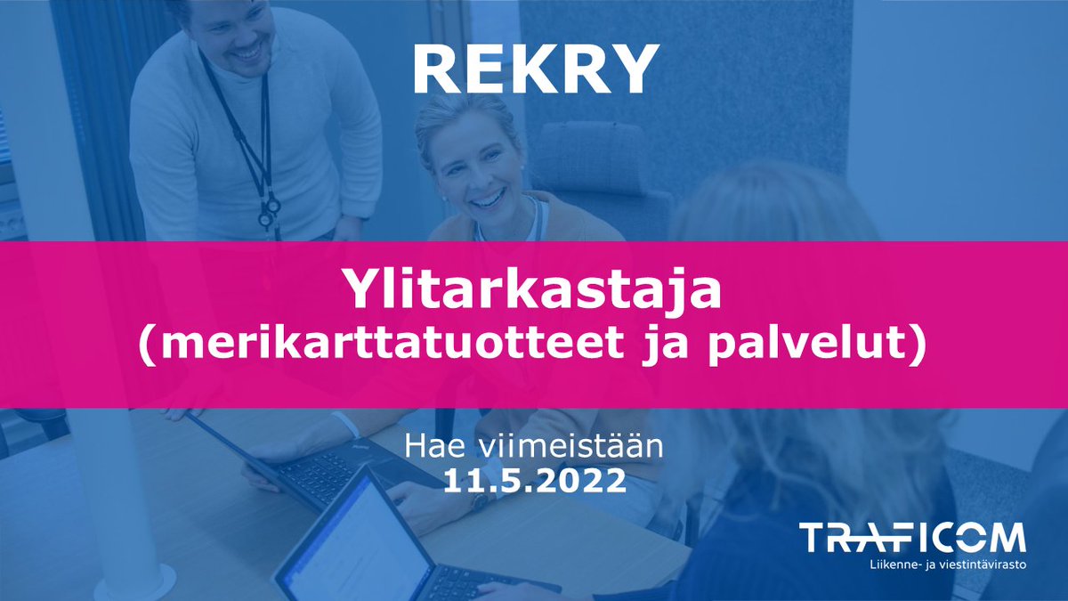 Kiinnostaako sinua monipuoliset tehtävät merikarttojen, merikarttajulkaisujen ja paikkatietopalvelujen tuotannossa ja kehittämisessä? 

Haemme ylitarkastajaa - lue lisää tehtävistä ja hae!

valtiolle.fi/fi-FI/ilmoitus…

#merikartat #rekry #merenkulku