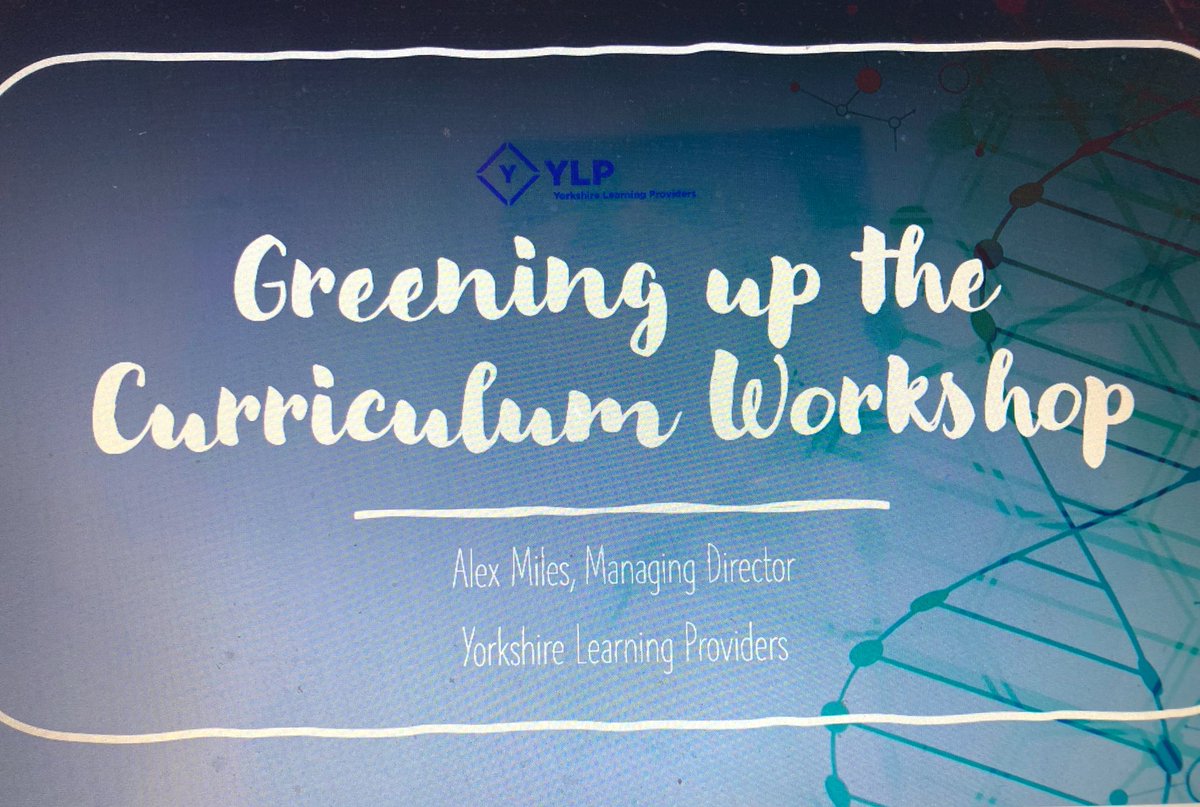 Another morning with the <a href="/GM_LPN/">Greater Manchester Learning Provider Network</a> network members - Delivering a webinar On practical steps, hints &amp; tips to develop a green &amp; sustainability aware curriculum 💚