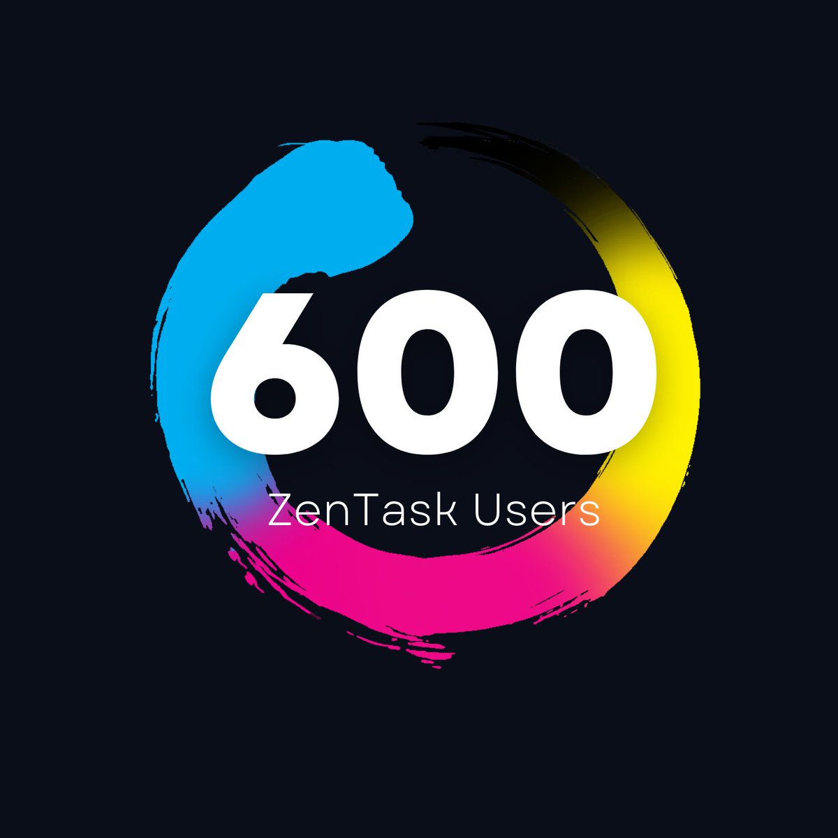 WE'RE CELEBRATING 600 zentask.xyz USERS🎉🎉🎉

600 people have made the leap, and taken their Web3 identities and careers into their own hands.

This is only the beginning.