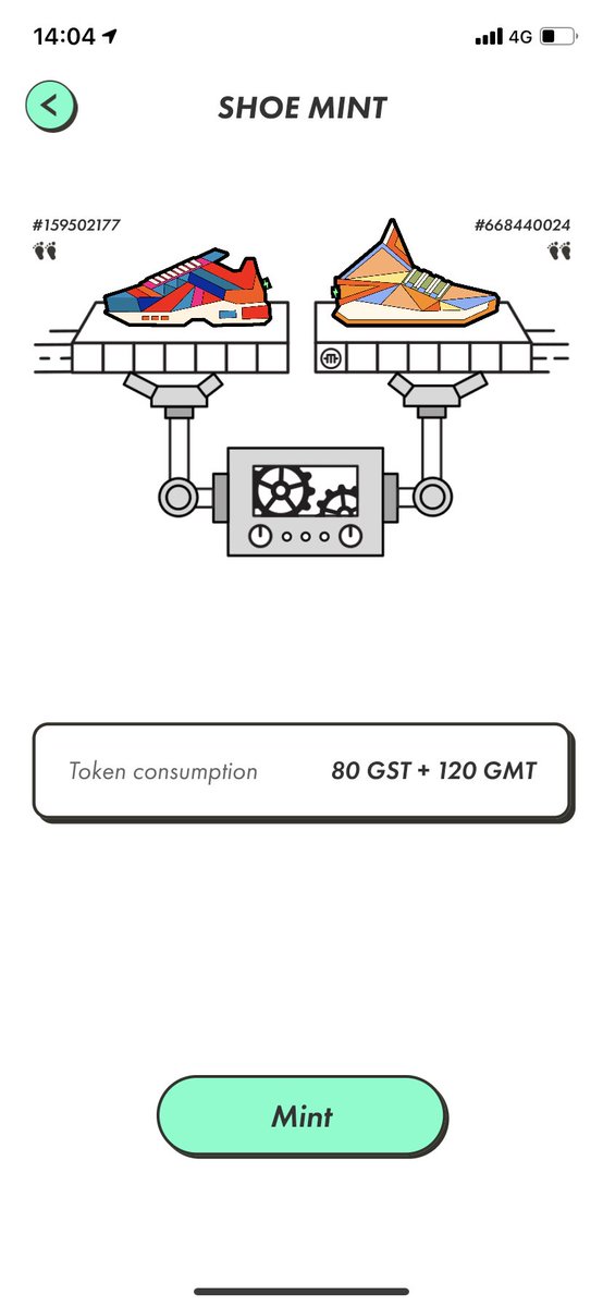 #STEPN 

※速報※

ミント費用変更されてます。

コモンミント

80GST➕120GMTに反転してます。

拡散RTお願いします🤲