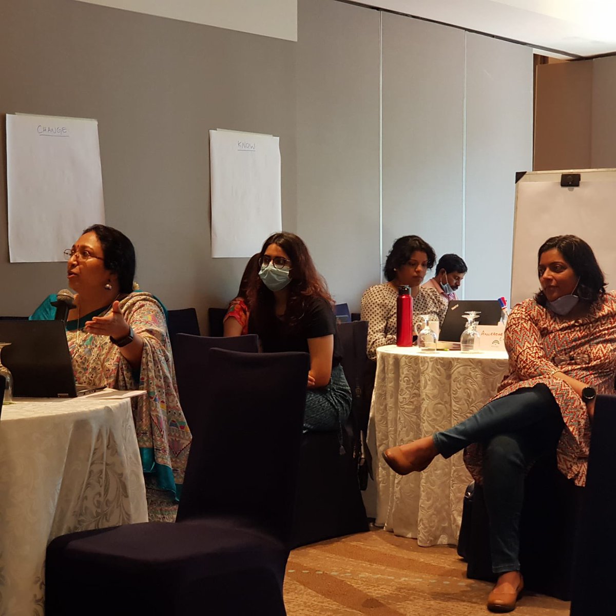 AtishayMathur's tweet image. What does a discussion on political economy analysis look like? Mics up, hands stretched, and lots to say! 🚀@UNICEFInnocenti @UNICEFIndia Applied Research training in #Chennai