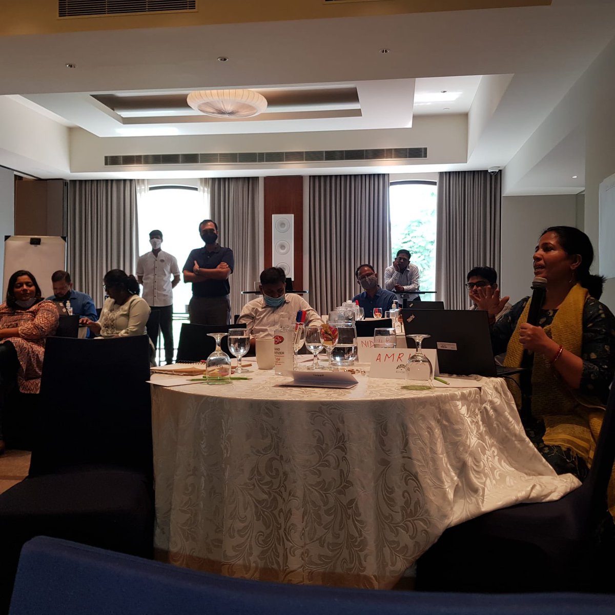AtishayMathur's tweet image. What does a discussion on political economy analysis look like? Mics up, hands stretched, and lots to say! 🚀@UNICEFInnocenti @UNICEFIndia Applied Research training in #Chennai