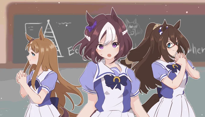 すみません一部レイヤー表示されてなかったので上げ直し…🥺黄金世代で学園天国踊ってほしい 