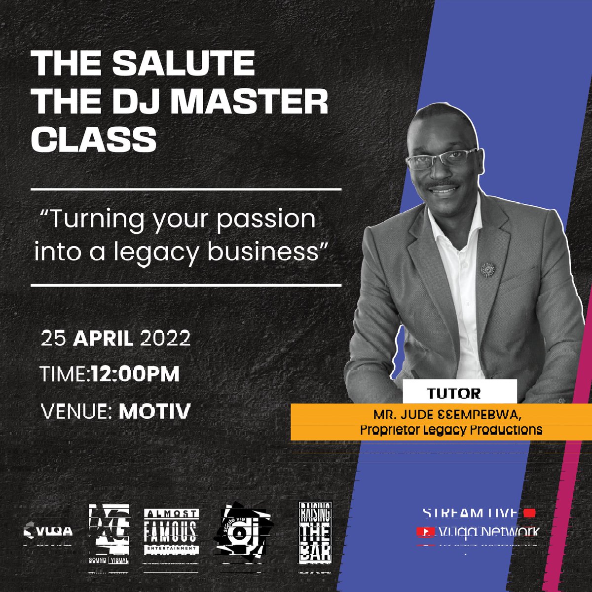 stdjug's tweet photo. #ICYMI: #STDJUG #MASTERCLASS1 here is the link. https://t.co/08MRamvQ5U
Special thanks to @uvotam @LXGSound @TheBigPapaa @VUQANETWORK @RaisingTheBarUg @AlmostFamousUG @djbushbaby https://t.co/Uy4Uq7IYGS