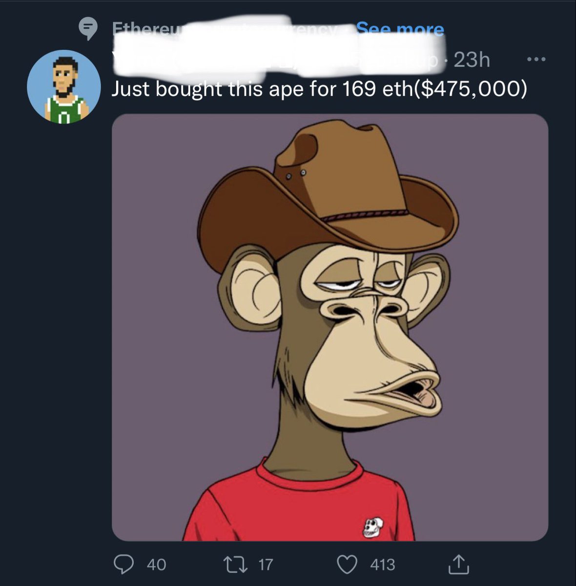 apespostingls's tweet photo. Yeehaw Cowboy https://t.co/OBNrWr9XDI
