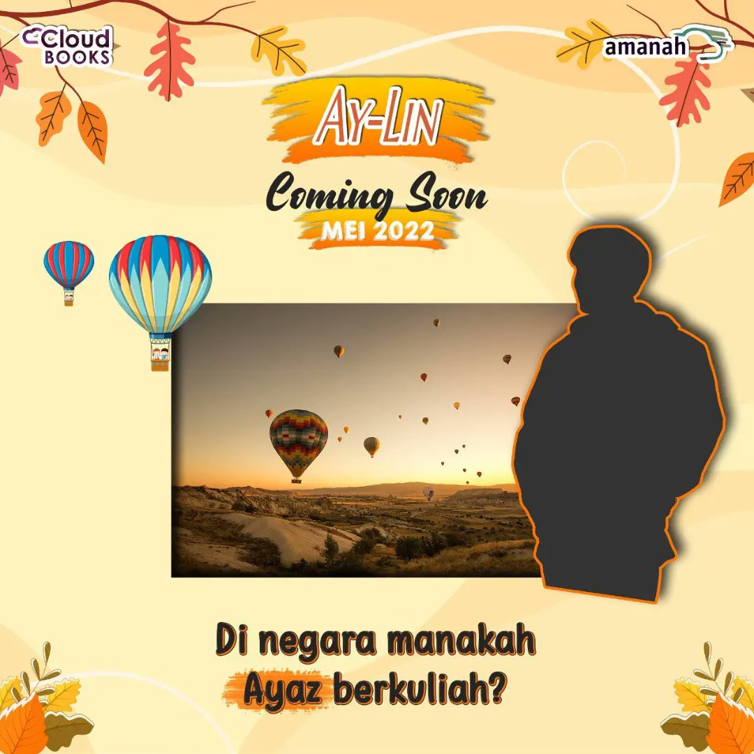 Cloudbookspub's tweet photo. Hayooo ada yang tau gak di negara manakah Ayaz berkuliah?? Yang jawabannya bener semoga dapet Ayaz versi real life ya prennn!!
Cluenya adalah : Cappadocia, its my dream mas! 😆
Coming soon Ay-Lin bulan Mei 2022 🔥🔥🔥
#cloudbookspublishing #Cloudbooks #aylin #comingsoon #Mei https://t.co/CnRj8WXnyX