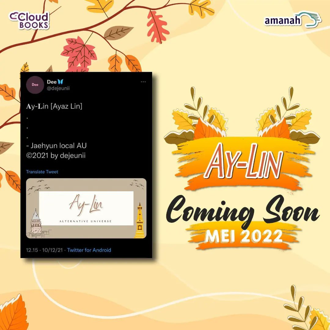 Cloudbookspub's tweet photo. Hayooo ada yang tau gak di negara manakah Ayaz berkuliah?? Yang jawabannya bener semoga dapet Ayaz versi real life ya prennn!!
Cluenya adalah : Cappadocia, its my dream mas! 😆
Coming soon Ay-Lin bulan Mei 2022 🔥🔥🔥
#cloudbookspublishing #Cloudbooks #aylin #comingsoon #Mei https://t.co/CnRj8WXnyX