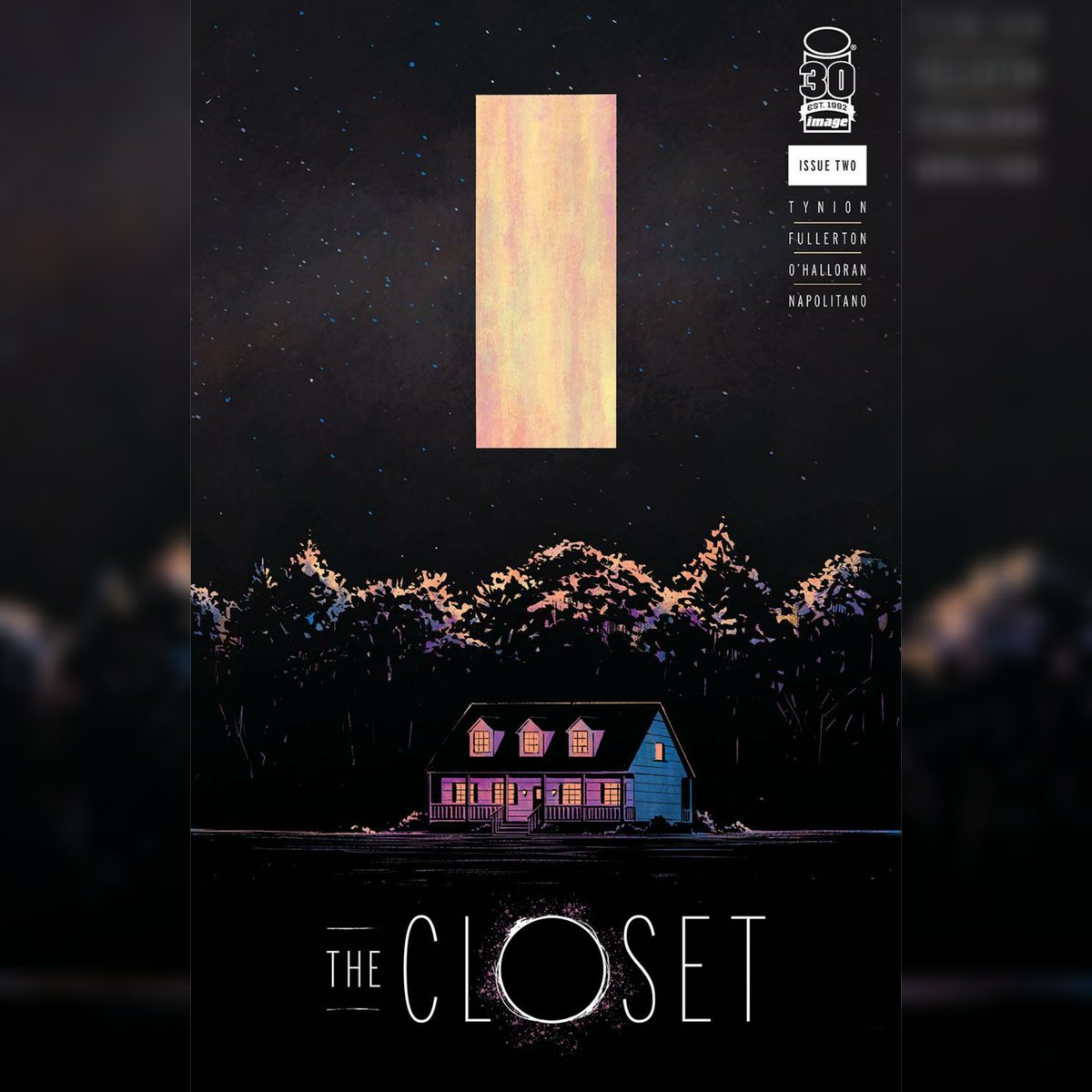 🚪 THE CLOSET # 2 (7/6/2022) - IMAGE COMICS

'...the creature from his nightmares continues to chase him.'

W: James Tynion IV 👉@ReadTinyOnion
A: Chris O'Halloran👉@ChrisOHalloran
A/CA: Gavin Fullerton👉@GavinFullerton1

#TheHoo7igans #comics #tinyonion #coverart #horror #scary