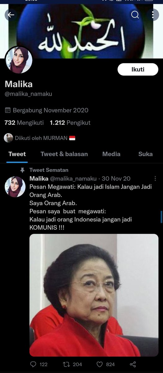 Orang ini salah kamar:
1. Itu ucapan Bung Karno..Bu Mega mengutipnya
2. Pernyataan itu u/ Muslim Indonesia (juga Hindu Indonesia &amp; Kristen Indonesia)
3. Pernyataan itu u/ warga Indonesia, bukan u/ warga Arab
4. Tetap aja <a href="/PDI_Perjuangan/">PDI Perjuangan</a> no 1 dlm survey (24%)
