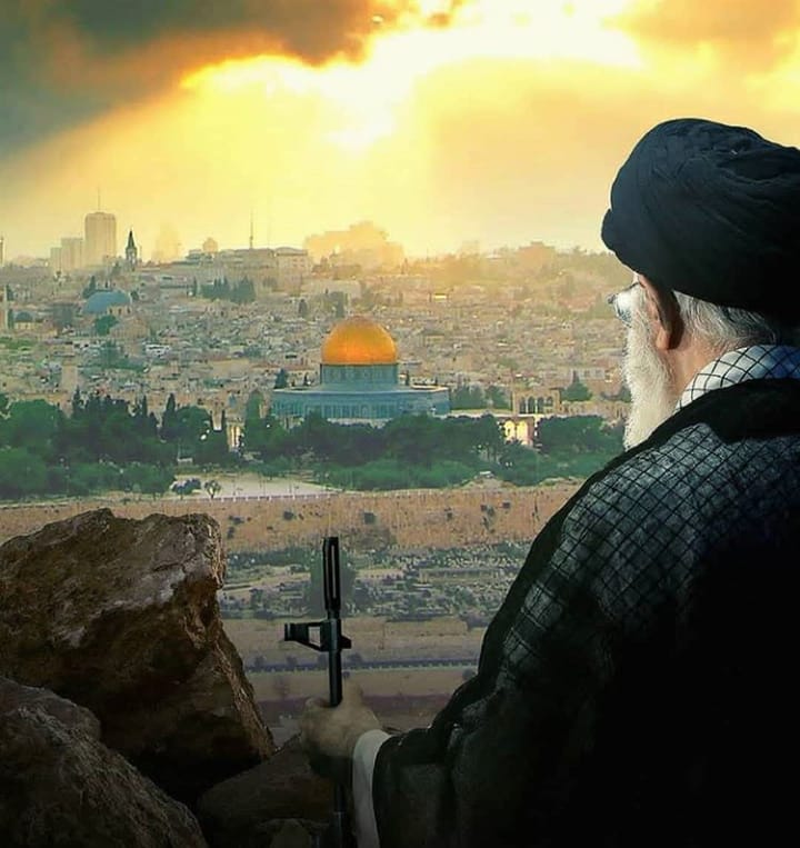 Suhaila_AA's tweet photo. “The whole Ummah should rise up on Quds Day in order to show solidarity to Palestinians. #QudsDay is the #agreement and renewal of #oath to condemn the aggressors committing crimes against Palestinians.”

Ayatollah Khamenei
#FreePalestine‌‌
#FlyTheFlag
#QudsDay2022 https://t.co/1snl2EDcXB