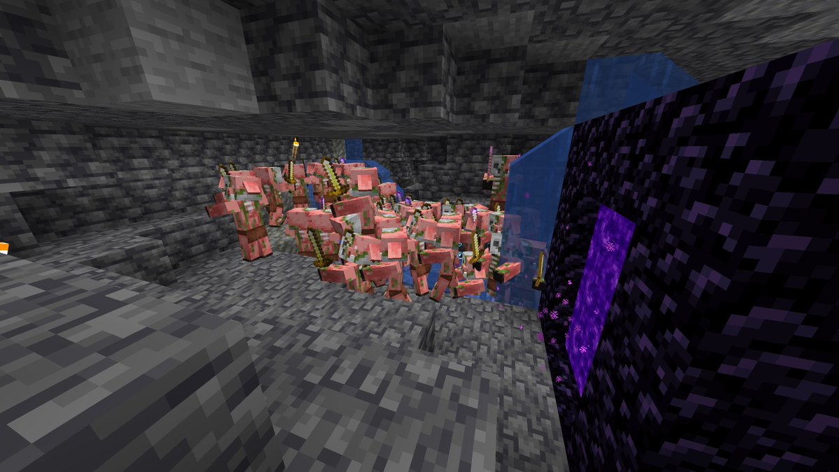 highlynoobish's tweet photo. Wha huh hm uh HOW? What happened. This is the portal leading to this area? I'm so confused... #Minecraft #minecraftbuild #MINECRAFTMYSTERY #wtf https://t.co/yEH8IfwL3f