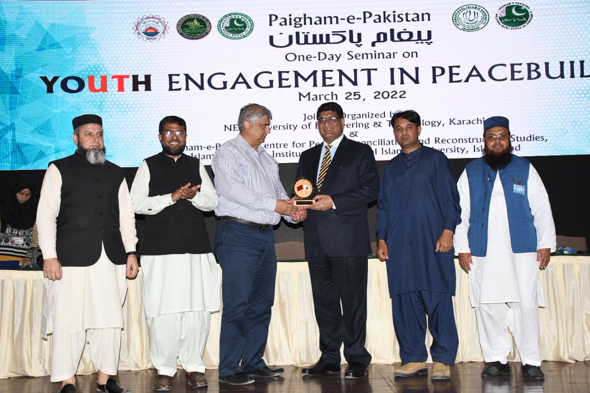 PaigamEPakistan's tweet photo. A seminar on ‘Youth Engagement for Peace Building’ was held at NED University of Engineering and Technology, Karachi on 25 March 2022.
#Paighamepakistan #Peace #Toerance #NED https://t.co/pFPxxzrkJC