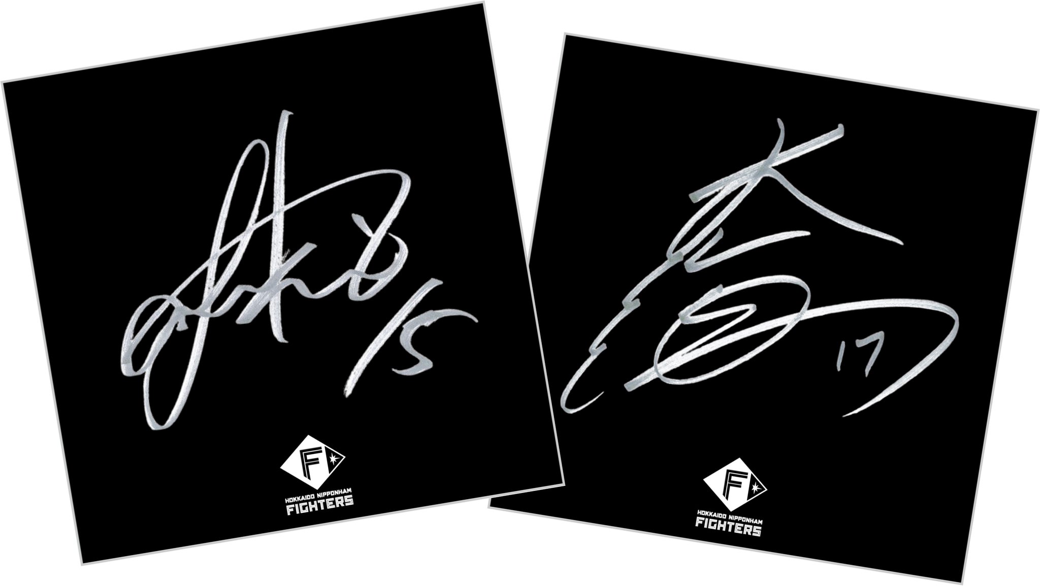 北海道日本ハムファイターズ サイン入り色紙 6枚セット