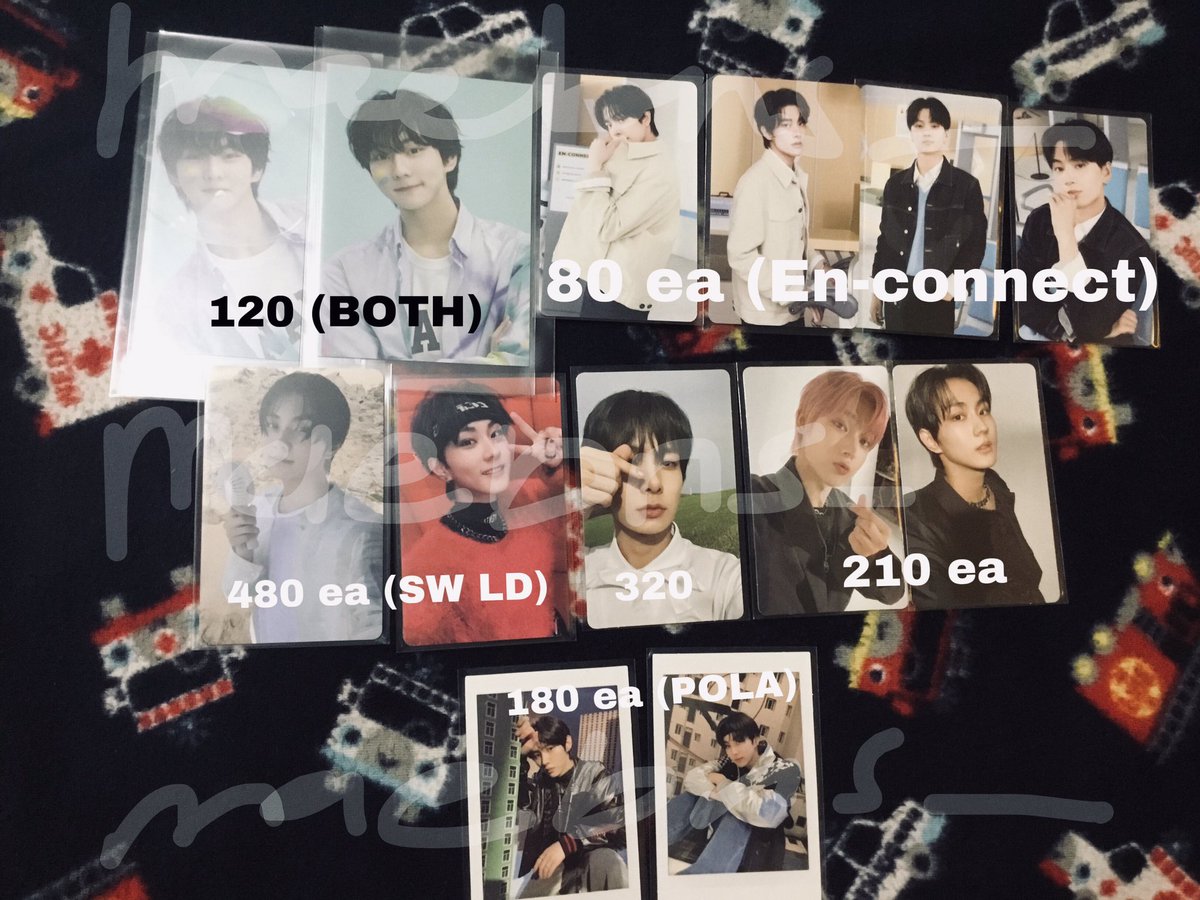 🛒 wts lfb ph assorted enhypen pcs ~sold as tingi (will prio who will get 2 pcs and up) ~onhand ~ prices below + pf (reply or dm to claim) avail on shopee too! 🏷 hee sunoo dimension answer yet selca jungwon dimension dilemma en connect soundwave ld enniversary