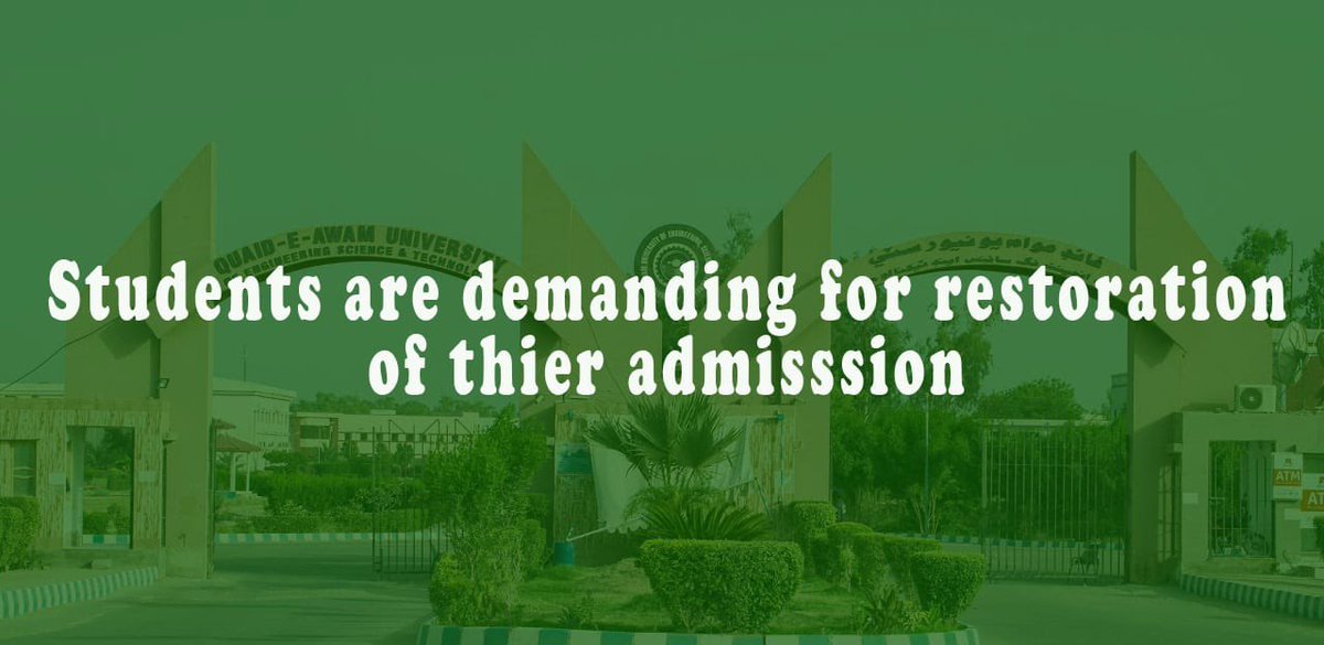 Miiir22's tweet photo. #RestoreQuestStudentsAdmission https://t.co/0DIzFq3E5O