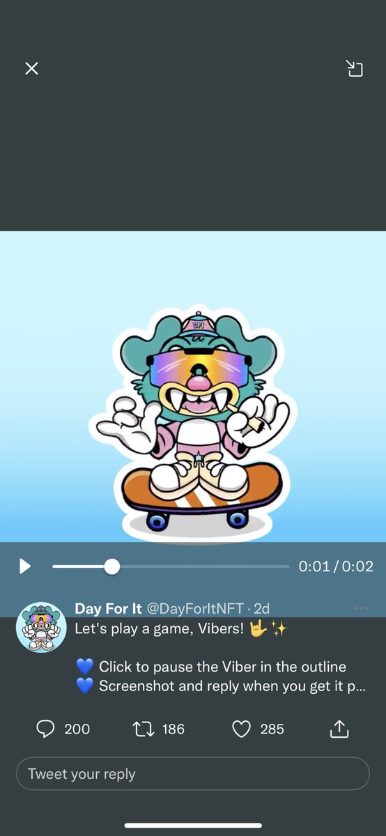 bennynano123's tweet photo. @DayForItNFT Gotttt ittt https://t.co/okQLHDqYmE