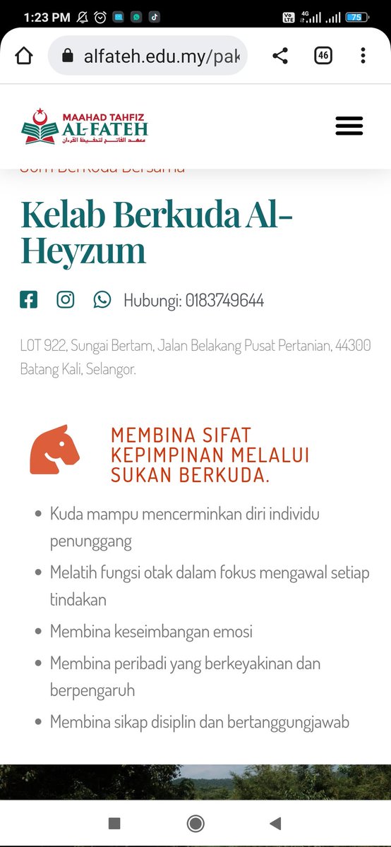 Haziqmahmur90an's tweet photo. Jarang nampak maahad tahfiz ada projek ekonomi sendiri untuk sustain pengurusan.

tapi ada 1 maahad tahfiz di batang kali ada projek ekonomi yg rare

-stable kuda
-pertanian, penternakan
-takaful kereta
-katering dan dewan sewaan. https://t.co/Fy58mXCluq