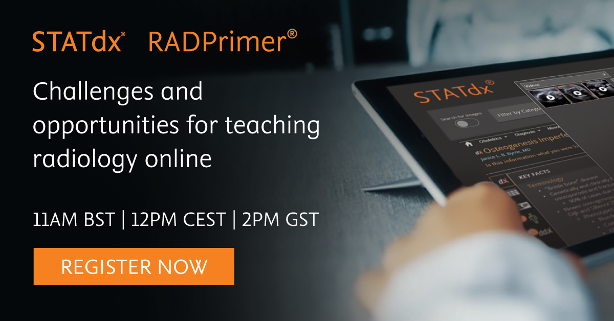 ElsevierMidEast's tweet photo. On the 18th May, we are hosting an interactive webinar.
We’ll be hearing from healthcare professionals as they provide insight into the field of radiology, with a particular focus on training. To sign up for the webinar, follow this link. https://t.co/ImmMhLlnwH https://t.co/5ajrsO2wYM