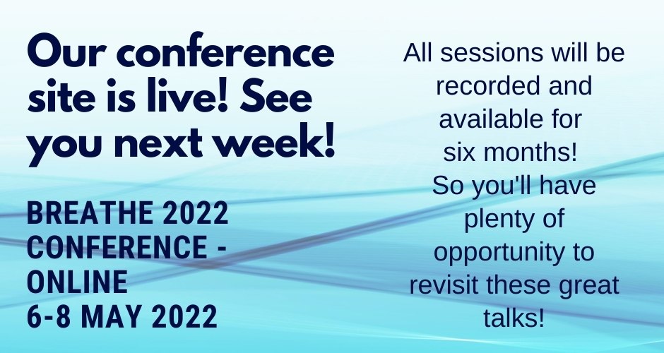 rosalbacourtney's tweet image. Here at last!! Yes, our Breathe 2022 Conference is a week away!! We begin at 7.30am Friday 6 May New Zealand time!..... whooo hooo!!

And our conference site has just gone live!!.. and all sessions will be recorded and available for 6 months!

Register 
breathe2022.com