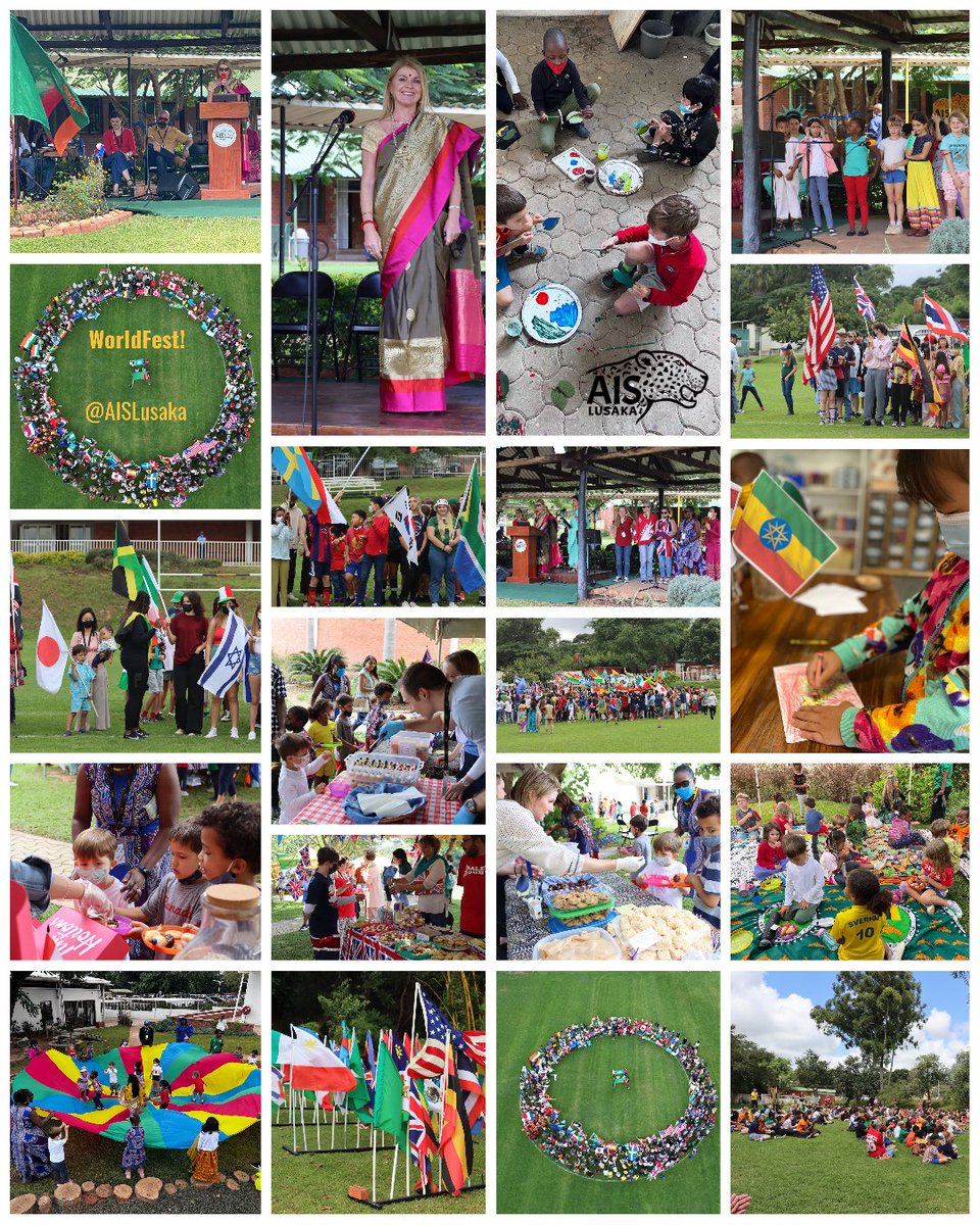 WorldFest! at #AISLusaka included the Parade of Nations, cultural activities &amp; food festival with the theme, “We Come Together in Peace” with 60+ nationalities represented. Thanks to our amazing AISL PTA, parents, faculty &amp; staff for a wonderful event! #AISLleopards #AISLLearns