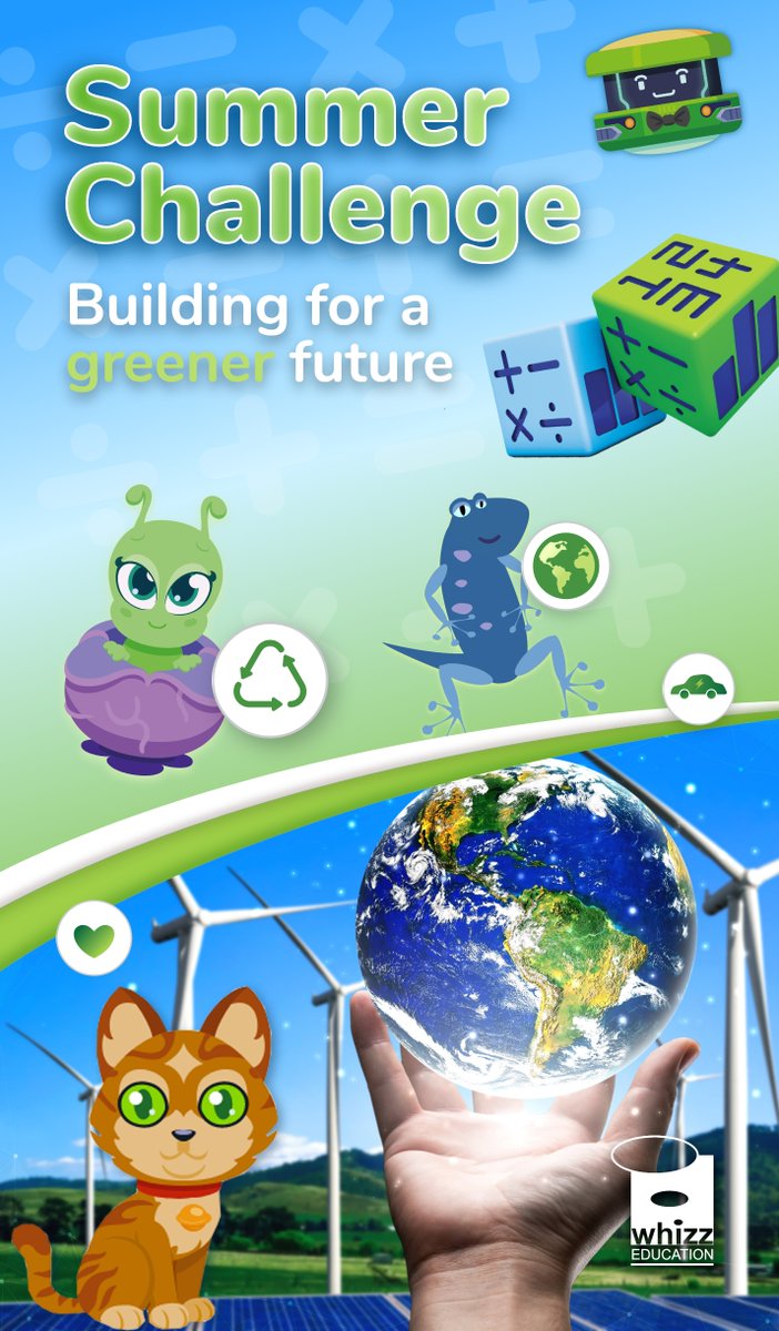 MathsWhizzUAE's tweet photo. How to Teach your Child the Maths that will Save the Planet with Whizz Education’s Summer Challenge
Register here to download our free educational resources: https://t.co/rON8QHj0jx https://t.co/jqiL9hPnNy
