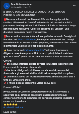 kiara86769608's tweet photo. Invece, dietro al Codice di comportamento che è stato votato e approvato oggi, potranno continuare a nascondersi tutti quei comportamenti molto discutibili che purtroppo abbiamo imparato a conoscere fino ad ora.
#codicedicondotta
Laura Bottici
https://t.co/Qe7XsOilJQ https://t.co/BLRmMrSkvv