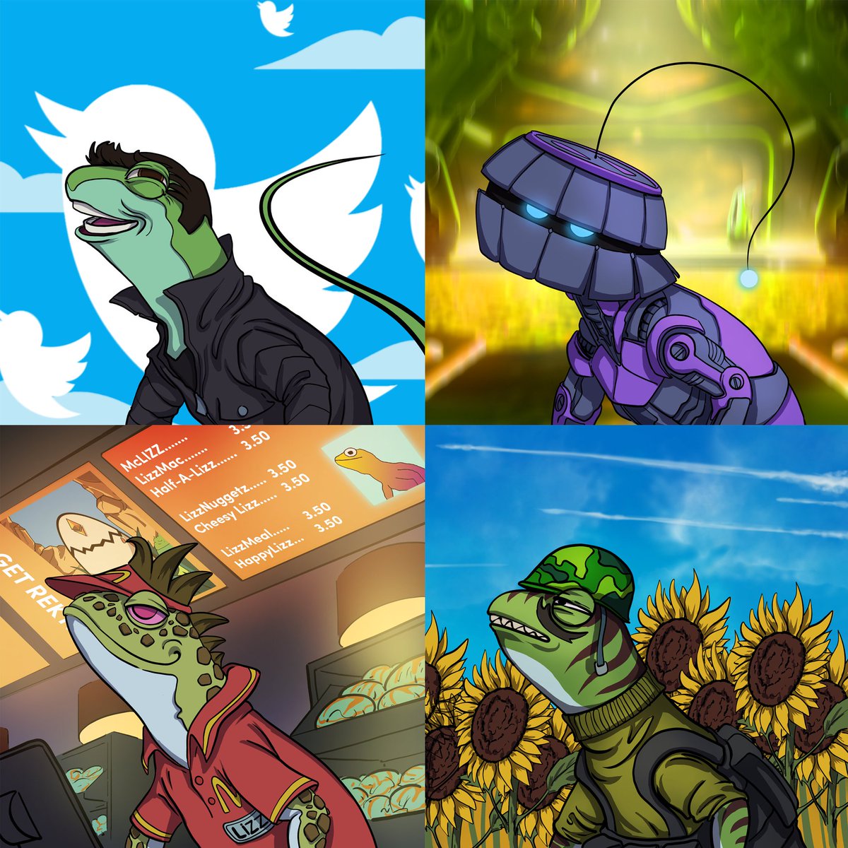 We're so excited to announce that our 5 Auction Lizards have now been REVEALED!

Full details of the auction of these 5 gorgeous lizards will be announced shortly.

Special thanks to <a href="/Rogiervdbeek/">Rogier van de Beek ♊️</a> for these gorgeous lizards.