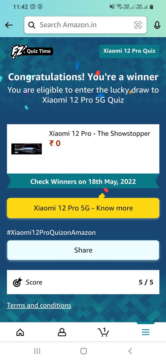 Sangeeth_Peter's tweet photo. @XiaomiIndia @amazonIN 
#Xiaomi12Pro5G #Xiaomi12Pro5GQuiz https://t.co/xEesx35MPV