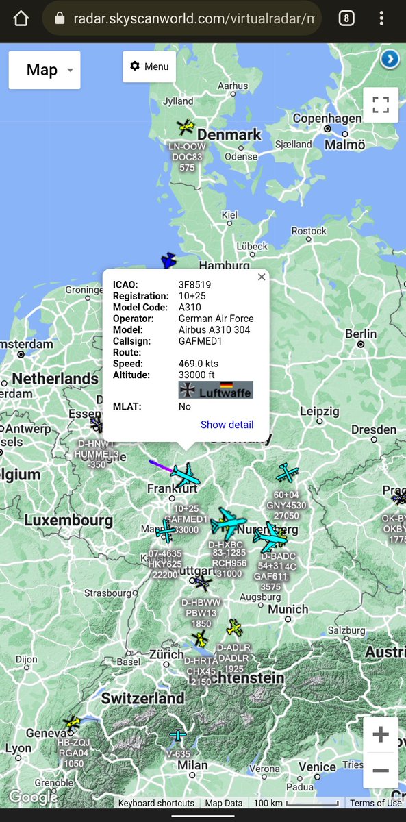 scan_sky's tweet photo. German Air Force 🇩🇪 - Airbus A310-304 - 10+25 - #GAFMED1
Departed From Köln Bonn Airport 🇩🇪
Callsign Indicates A Medical Evac Sortie 🚑
Possibly Evacuating More Injured Ukrainians 🇺🇦 From Poland 🇵🇱.
📸:German Air Force https://t.co/I2aFewWSWn