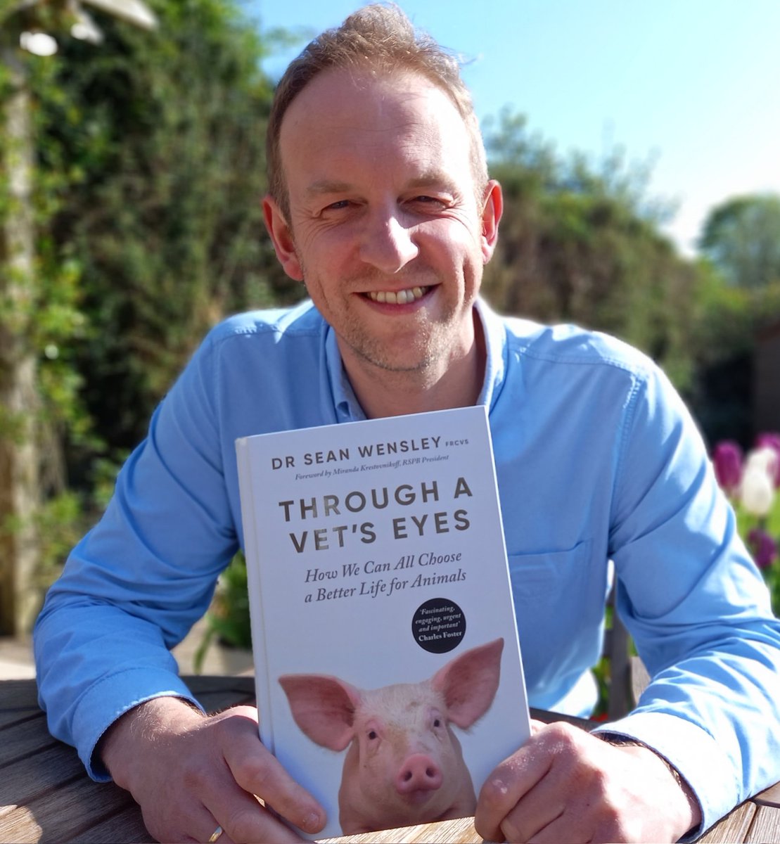 SeanWensley's tweet photo. Publication day!!

I hope #ThroughAVetsEyes adds a voice to the global conversation on how we should treat animals &amp; our shared world.

Heart-bursting thanks to all who have supported it, incl those tagged &amp; especially @mccaughey_jenny

Available! 👉 https://t.co/En0U7mdIGD https://t.co/UqHutnsPys