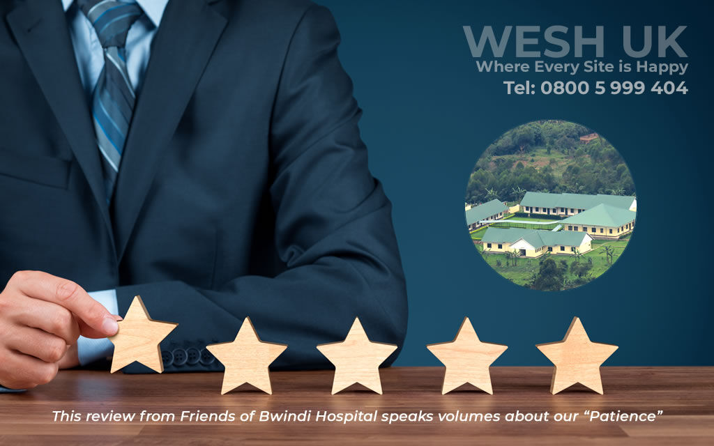 This #review from Amanda Sperritt of "Friends of Bwindi Hospital" speaks volumes about our "patience" when looking after you.

If you'd like to see our hall of fame from those who wrote a review, I can promise it's more interesting than #FaceBook

bit.ly/3KY7jn8

#WESHUK