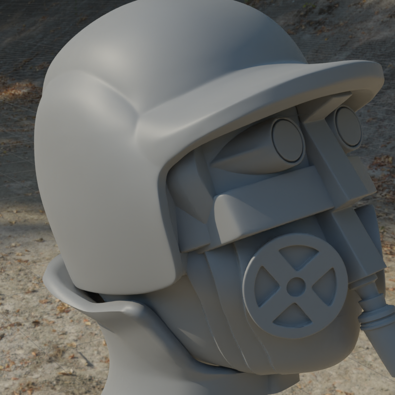Modeled a bust from my favorite web comic, Gone With The Blastwave! Plan on doing a low poly and textures soon. <a href="/Morr/">Morr</a> Thanks for creating the best web comic :D #3D #art #blender #b3d #blender3d #3dmodeling #3dart #GWTB