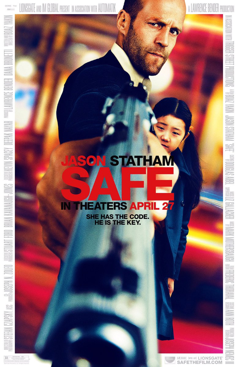 FilmNewsNos's tweet photo. 🎬MOVIE HISTORY: 10 years ago today, April 27, 2012, the movie ‘Safe’ opened in theaters!

#JasonStatham #CatherineChan #SandorTecsy #ChrisSarandon #RobertJohnBurke #JamesHong #ReggieLee #DannyHoch #DanniLang #IgorJijikine #DavidKim #AnsonMount @JosephSikora4 #BoazYakin https://t.co/I53lWOkTLe