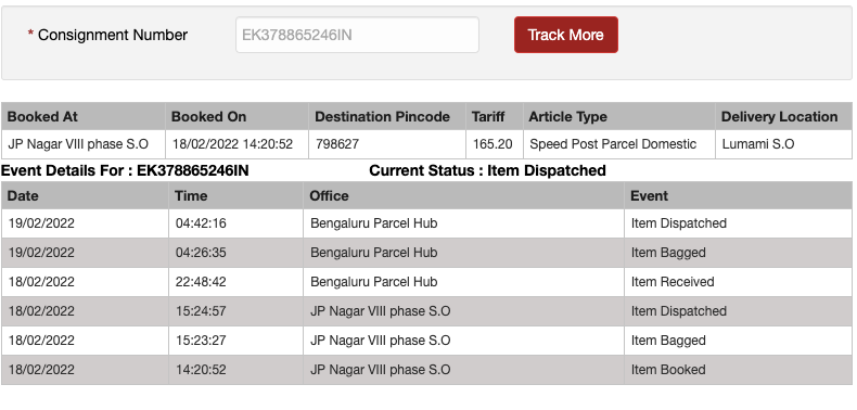 Goeltushar23's tweet photo. @IndiaPostOffice No status update on package after 19th Feb https://t.co/VVTLtENUNy