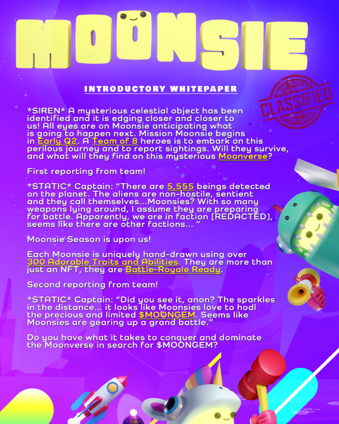 skydFR's tweet photo. Hey Great new for @Moonsie_NFT  Fam !!

The Whitepaper is now available !! 

Follow @Moonsie_NFT and join the discord to know everything about it !! 

RT + like ! ❤️

@Schroedypto @jazephua @Alpha_NFTeam @Chewtoro  @Keep_The_Flow @2mike12 @HolderScoops

#MoonsieNFT https://t.co/zUNjgmOpTK