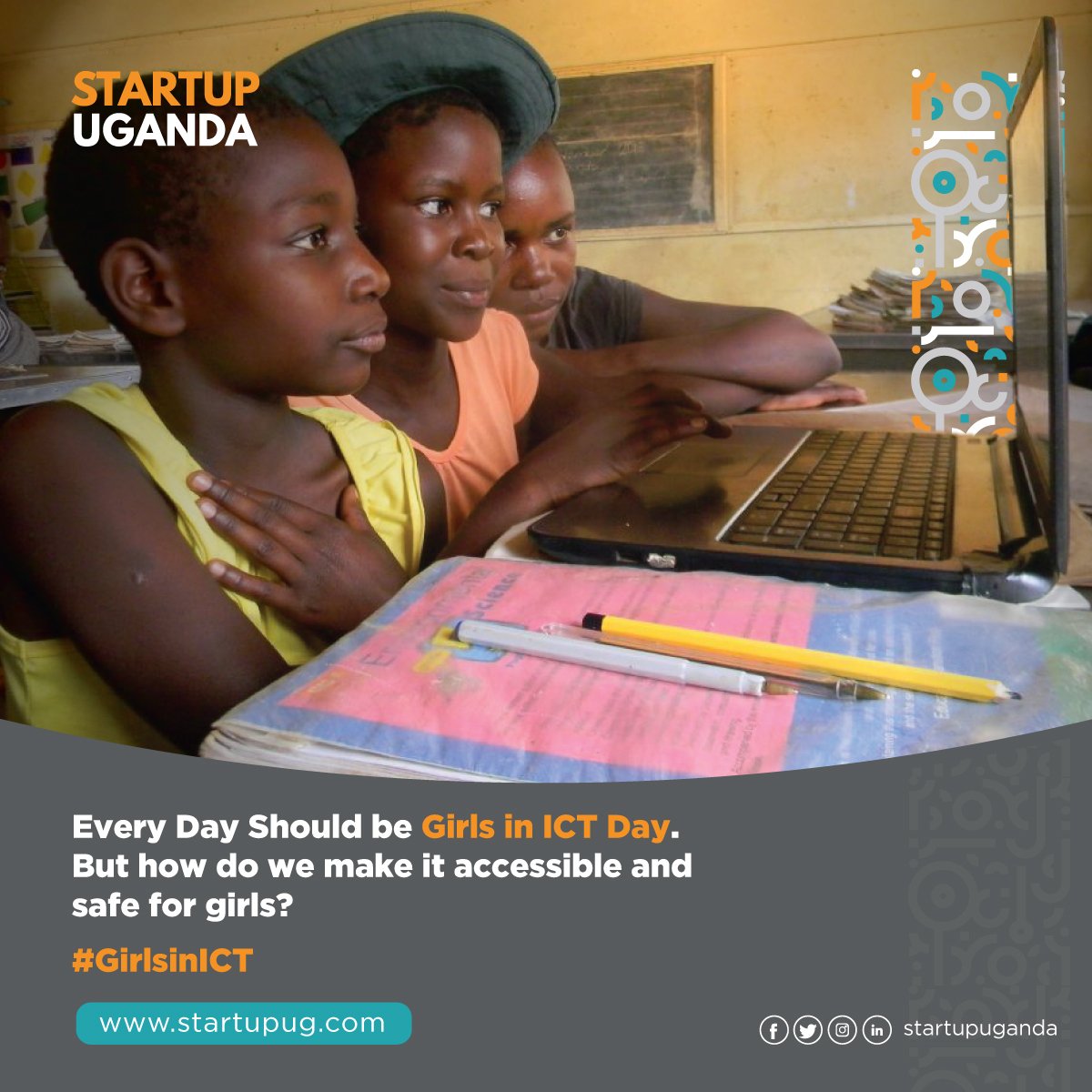 StartupUganda_'s tweet photo. Today is global #GirlsInICT day and as the world continues to face the #COVID19 global health emergency, it is more important now than ever.

At a time when accessibility remains a challenge, technology is helping us communicate, work, and learn. #StartupUganda https://t.co/HQU6A7oG7F