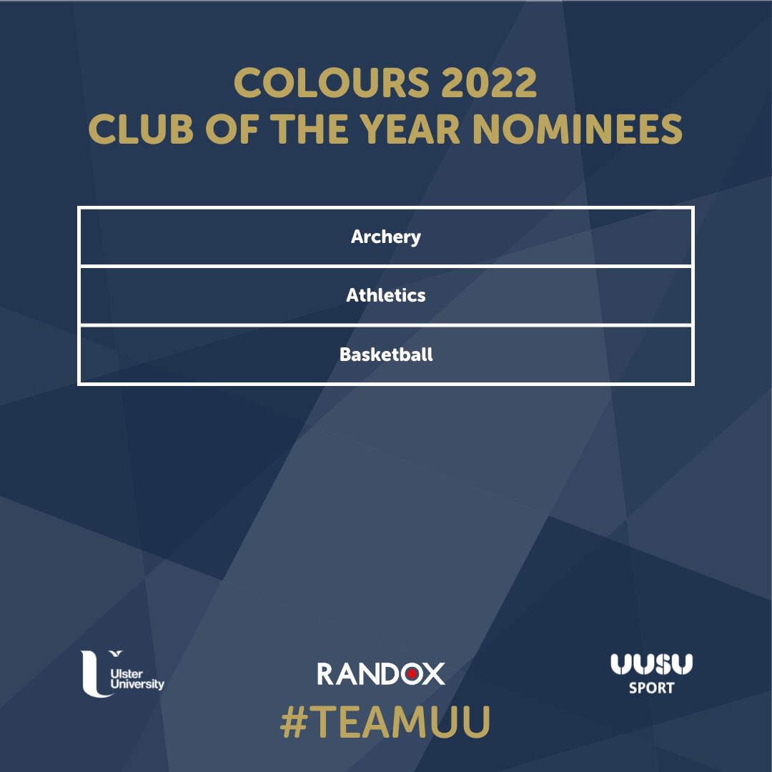 🔥Club of the Year🔥 

This award is presented to a University club for outstanding achievement in the fields of engagement, performance, fundraising and administration! #TeamUU #BeMore #WeareUU #Colours2022