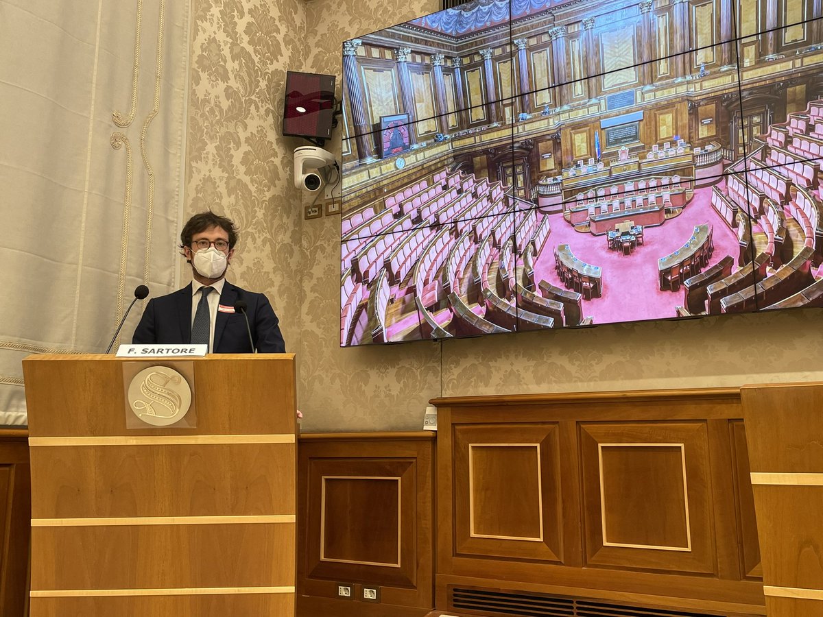 PanettaLawFirm's tweet photo. Questa mattina, in #Senato, l’Avv. Federico Sartore, counsel di #PANETTA, è intervenuto durante la conferenza di presentazione della piattaforma #AmiciWeCare https://t.co/jp815Xupyi