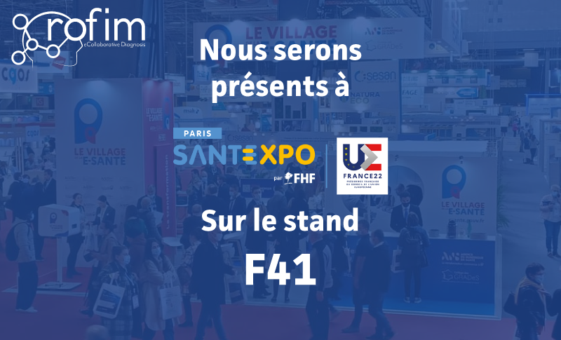 Rofim_Doctor's tweet photo. 🚩 📅  Rofim revient cette année à SANTEXPO , Paris Expo - Porte de Versailles, Hall 1, du 17 au 19 mai.
➡️ Stand F41
 
Retrouvez nous sur place ainsi que nos partenaires :
@Amazon Web Services (AWS) @Euris @Enovacom @Axeltim 

N'hésitez pas à demander une démo de Rofim 🖥 https://t.co/IwnJEmo0br