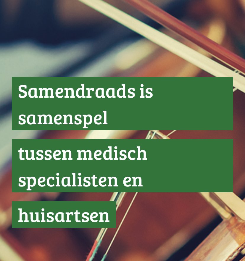Vanuit #Morgens heb ik gewerkt aan de nieuwe #ambitie van #Samendraads: een #regionalesamenwerking tussen zkh (ETZ), huisartsen (PrimaCura),  VGZ en CZ gericht op duurzame betaalbaarheid van zorg in midden-Brabant. Mijn 1e opdracht in regionale samenwerking; dit smaakt naar meer!