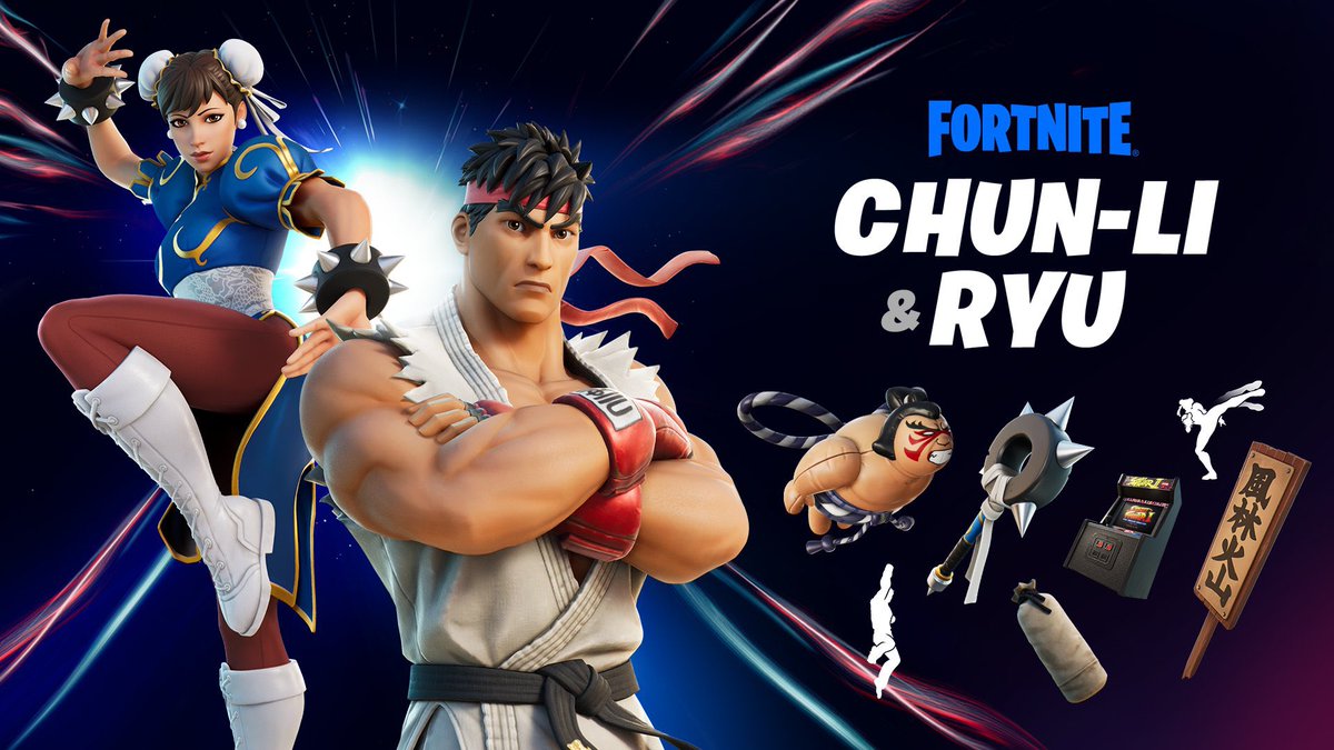 mosesxperez's tweet photo. Fortnite Street fighter skin Bundle Giveaway!🥊
Steps to Enter: 
-follow me🔥
-like ❤️
-retweet 🔁
- Comment your Fav Icon Series Skin! 
Ends April 30th 4pm EST. https://t.co/WK5iOoOzLu