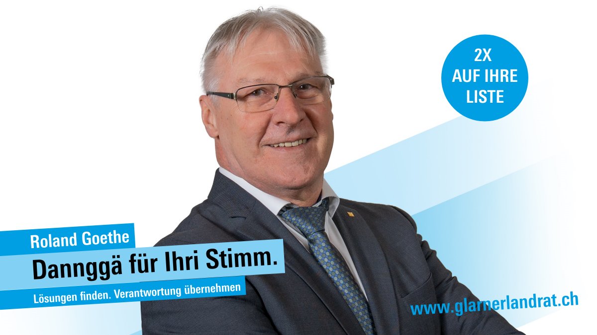 Bürgerlich - Volksnah. 
Mich kennenlernen?
glarnerlandrat.ch/liste_glarus_1…