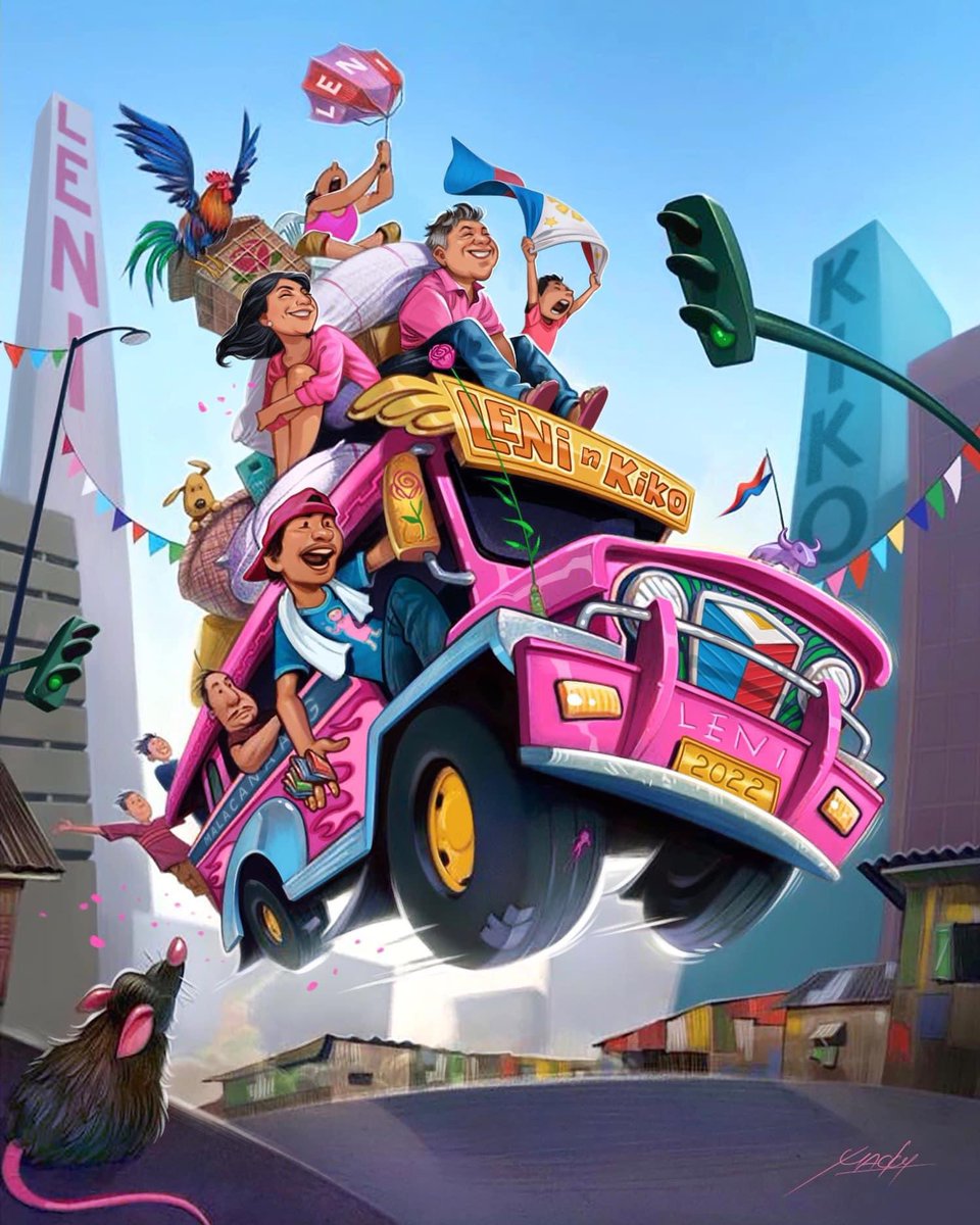 Galing naman nito! #arakadangangat #LeniKikoAllTheWay #lenikiko #LeniForPresident2022 #KikoForVicePresident2022 #AngatBuhayLahat ctto: Macky Pamintuan