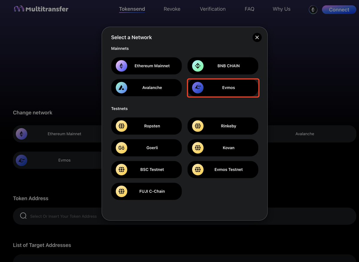 🎉 #Multitransfer is supporting <a href="/EvmosOrg/">Evmos // evmOS ☄️</a> Mainnet.
We believe <a href="/EvmosOrg/">Evmos // evmOS ☄️</a> will create a new era to the broader Cosmos ecosystem.

👉Begin your airdrop with us:multitransfer.org

#Evmos #airdrop #defi #multisend