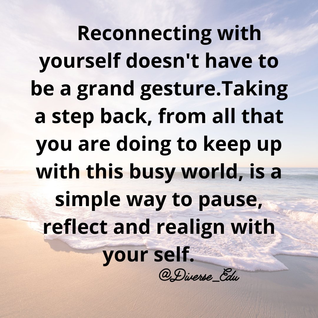 Amidst all the busyness of life take the time to -
 ⬇️⬇️
 Pause.Reflect.Reconnect.Realign.
#reconnect #reflect #realignwithyourpurpose
#yourpurpose #maketimeforyourself #Wellbeing