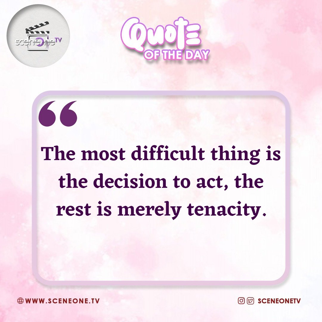 faan_tv's tweet photo. When you start working on your goals, determination and perseverance helps you forge ahead!!!
Good Morning #SOTVFamily! 😎
#sceneonetv #quoteoftheday✏️ #funkeakindelebello #funkeakindele #funkejenifaakindele #quotesforyou #SOTVQuotes #Thursdayquotes #Thursday https://t.co/vwanpETBzy