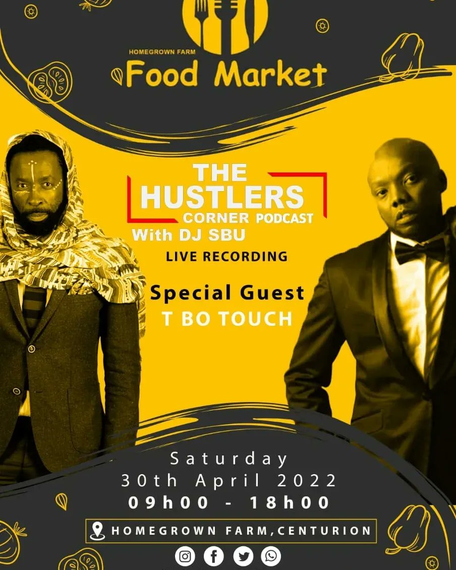 radio_homegrown's tweet photo. This Saturday HOMEGROWN Farm Food Market host @TheHustlersCSA with @djsbu & @iamtbotouch
Live Entertainment, Live radio, food stalls & picnic vibes throughout the day @HOMEGROWN__Farm in Centurion from 9am until 8pm, tickets available here👇🏾
https://t.co/5WJU5Y1f9O
#HGFM #Food https://t.co/fkVM5eNGTE