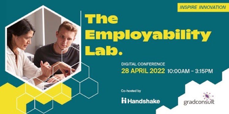 Gradconsult's tweet image. Metaphorical test tubes and bunsen burners at the ready 👨🏿‍🔬👩‍🔬🔬 

Our #EmpLab22 hosted with @JoinHandshakeUK opens at 10am with an incredible opening keynote from @drmarkpeace discussing the open-world game design principles behind the @ManMetRise programme  at @ManMetUni 🙌