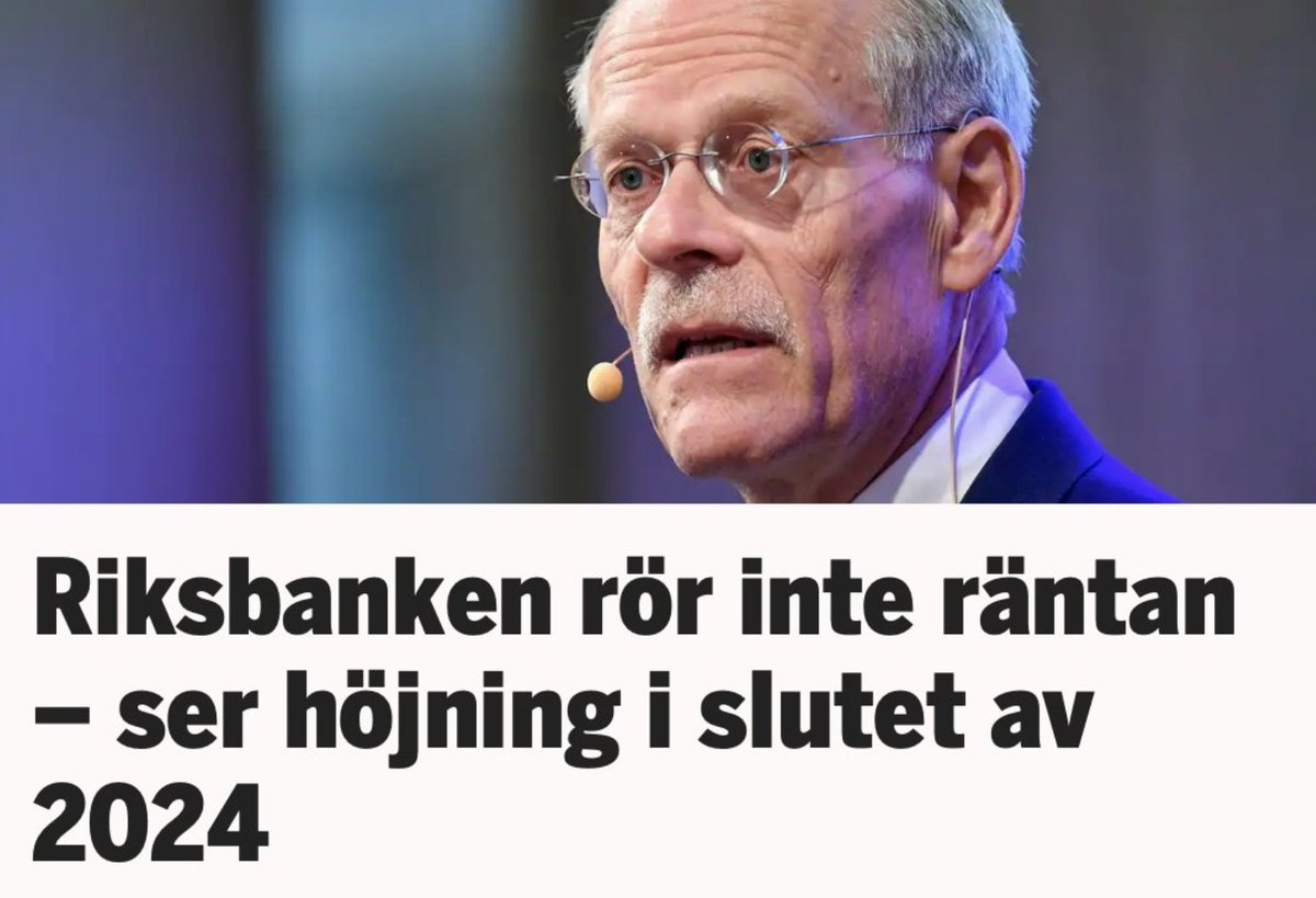 Ten_Bagger's tweet image. 2024 kom snabbare än många trodde. +25bps höjning idag tog analytikerna på sängen. Kronförstärkning across the board. Bild från november ifjol.