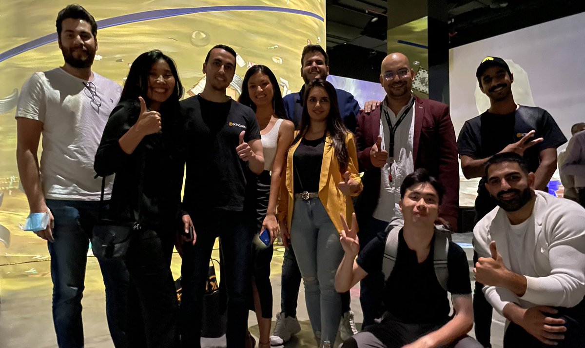 #XTExchange Dubai team at the @ItRemainsNFT NFT gallery at @InfinityLumiere 💛 📢 Event sponsored by XT.COM 🚀